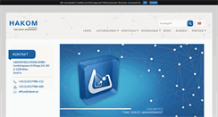 Desktop Screenshot of hakom.at